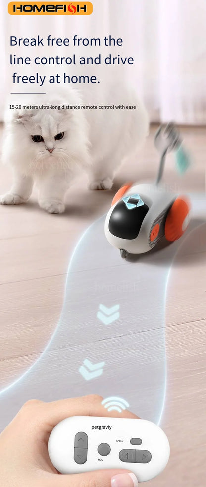 PetGravity AI Smart Toy Cat Car