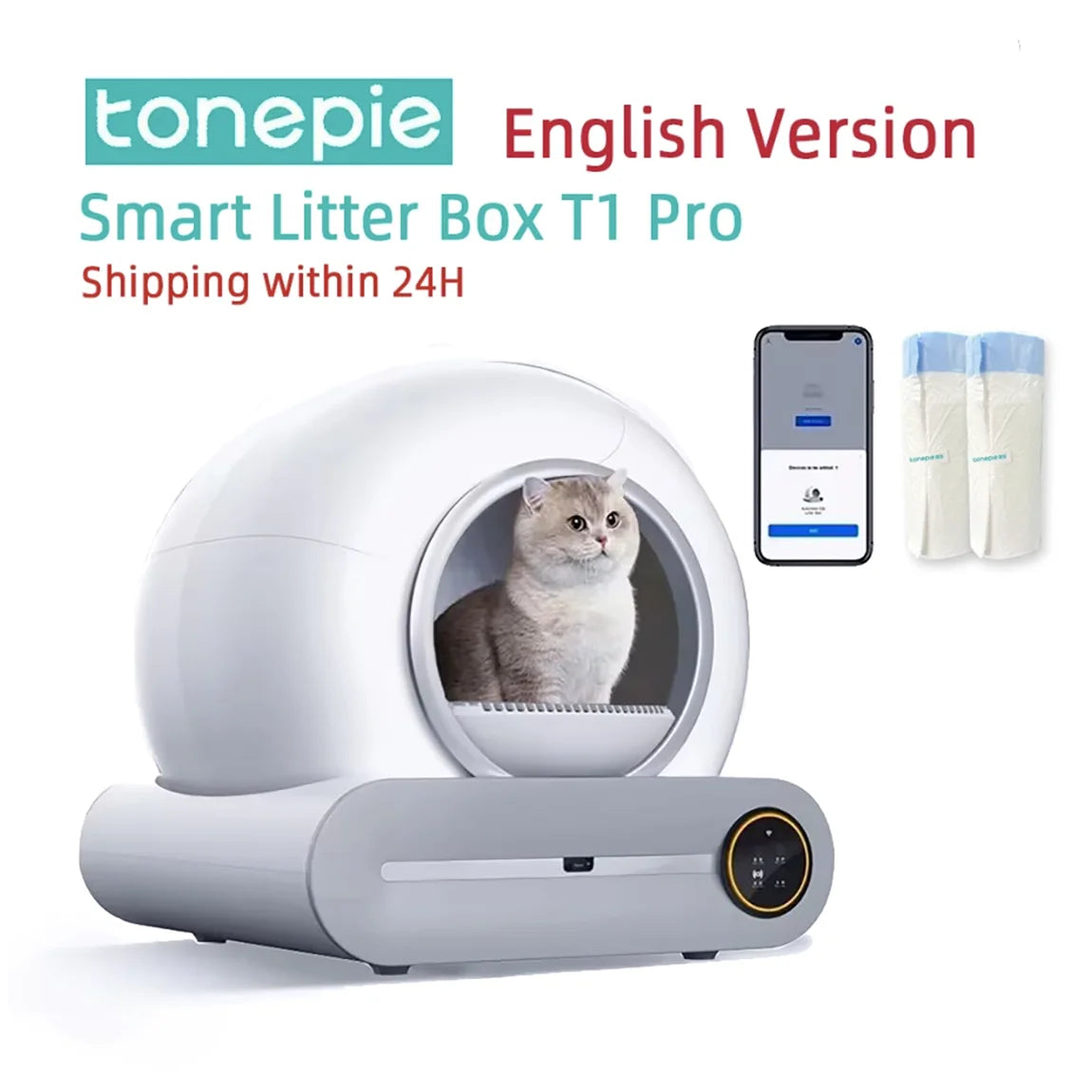 Packs and Paws™ 65L Automatic AI Smart Cat Litter Box