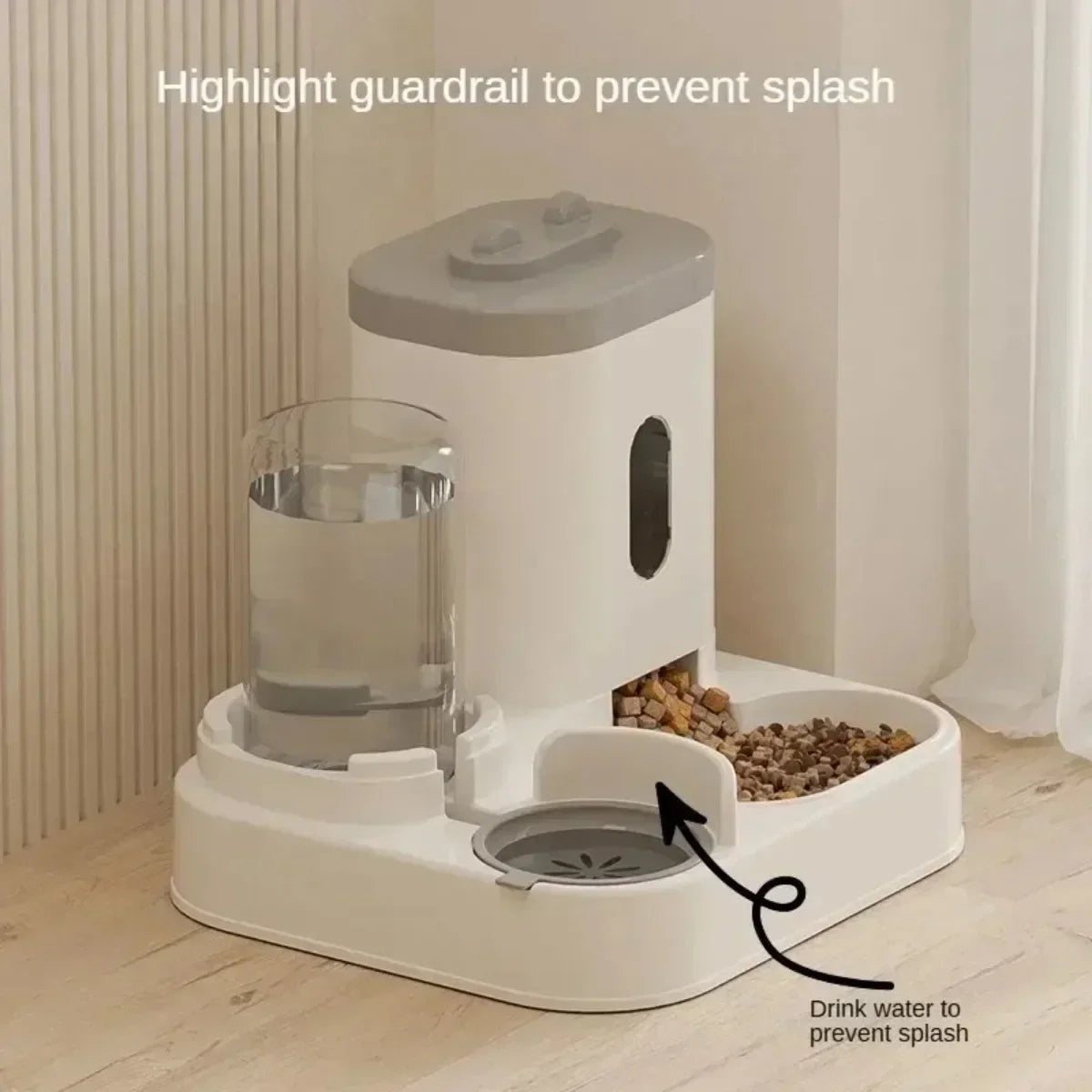 Packs and Paws™ Automatic Feeder Dog Cat Food Bowl With Water Fountain